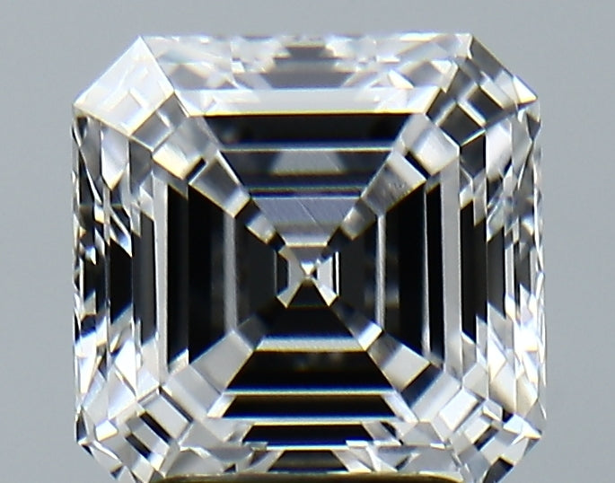 Lab-Grown 2.70 Carat Asscher Cut Diamond color E Clarity VVS2, precious stones, engagement diamonds