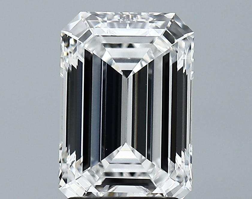 Lab-Grown 2.61 Carat Emerald Cut Diamond color E Clarity VVS2 With GIA Certificate, precious stones, engagement diamonds