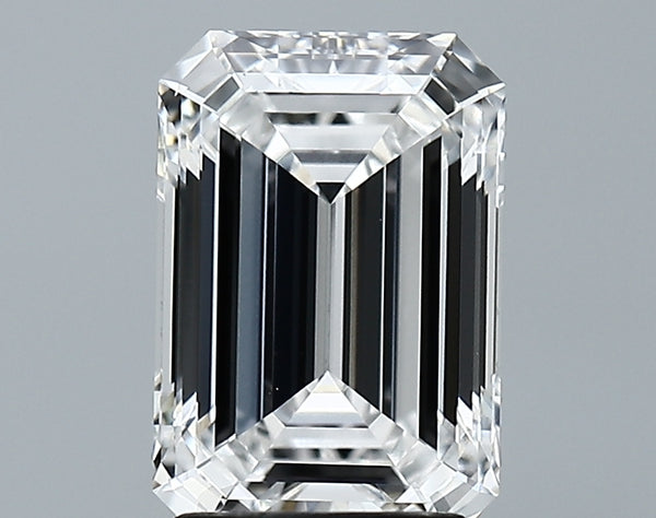 Lab-Grown 2.61 Carat Emerald Cut Diamond color E Clarity VVS2 With GIA Certificate, precious stones, engagement diamonds