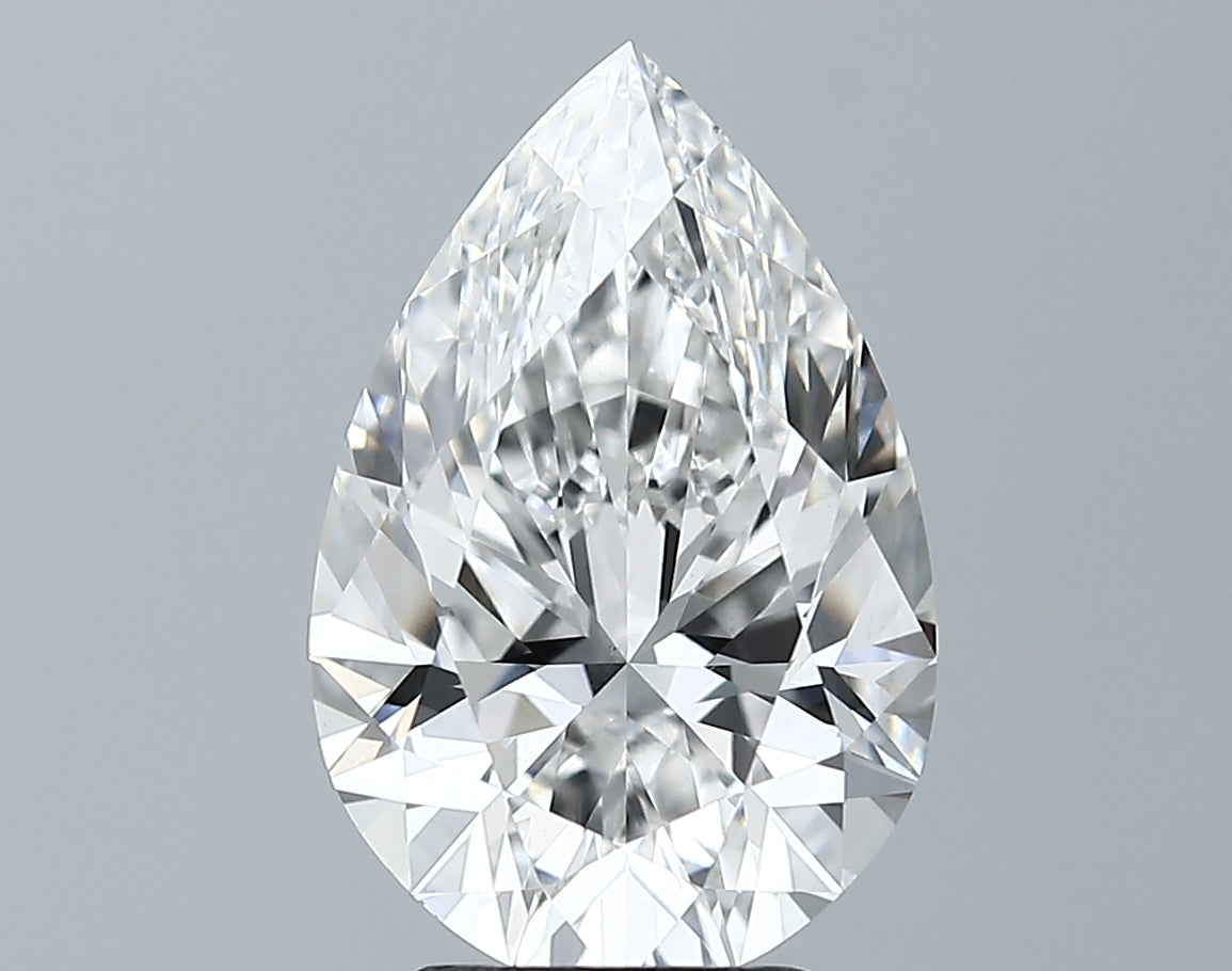 Lab-Grown 4.02 Carat Pear Shape Diamond color E Clarity VS1, precious stones, engagement diamonds