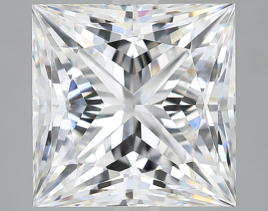 Lab-Grown 4.65 Carat Princess Cut Diamond color E Clarity VVS2, precious stones, engagement diamonds