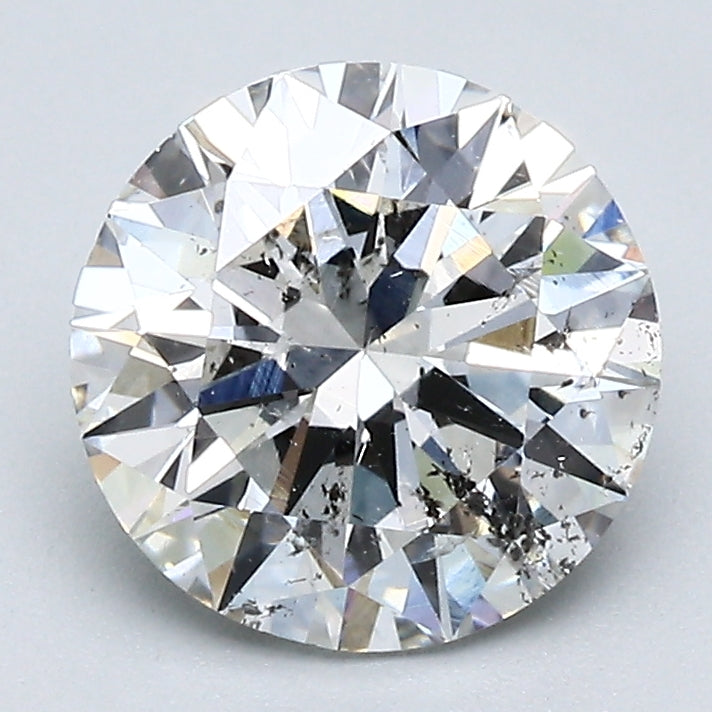 2.01 Carat Round Brilliant Natural Mined Diamond F Color I1 Clarity With GIA Certificate, natural diamonds, precious stones, engagement diamonds