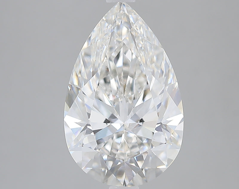 Lab-Grown 3.54 Carat Pear Shape Diamond color G Clarity VS1 With GIA Certificate, precious stones, engagement diamonds