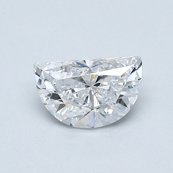 0.50 Carat Half Moon Shape Diamond color D Clarity VVS2, natural diamonds, precious stones, engagement diamonds