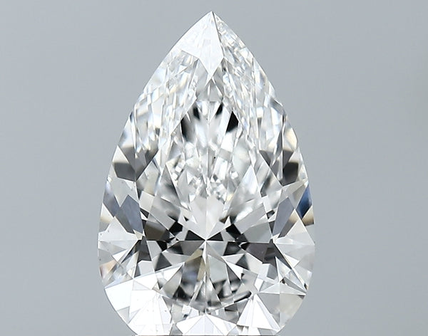 Lab-Grown 2.77 Carat Pear Shape Diamond color E Clarity VS2 With GIA Certificate, precious stones, engagement diamonds