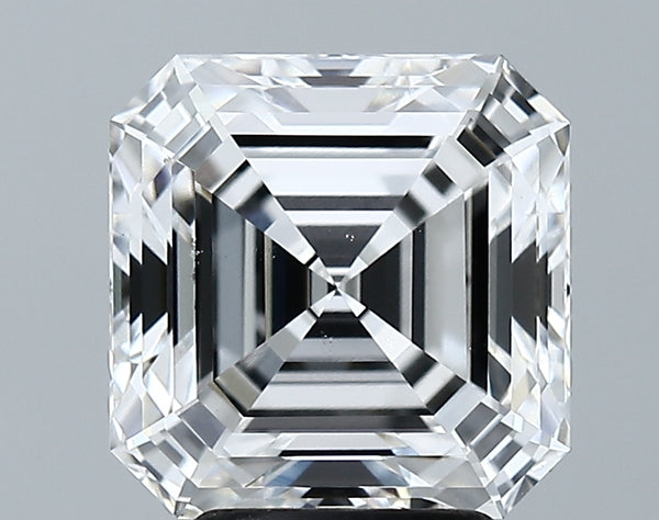 Lab-Grown 3.89 Carat Asscher Cut Diamond color E Clarity VS1 With GIA Certificate, precious stones, engagement diamonds