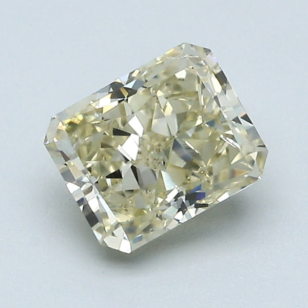 1.34 Carat Radiant Cut Natural Mined Diamond Fancy Light Brownish Yellow Color SI1 Clarity With GIA Certificate, natural diamonds, precious stones, engagement diamonds