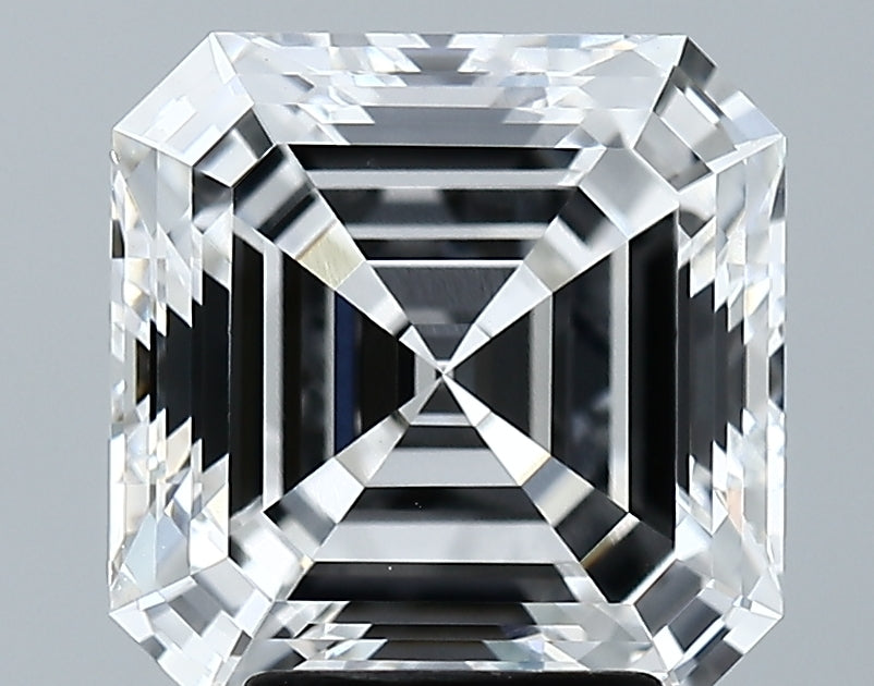 Lab-Grown 4.10 Carat Asscher Cut Diamond color E Clarity VVS2 With GIA Certificate, precious stones, engagement diamonds