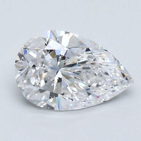 2.07 Carat Pear Shape Natural Mined Diamond D Color SI1 Clarity With GIA Certificate, natural diamonds, precious stones, engagement diamonds