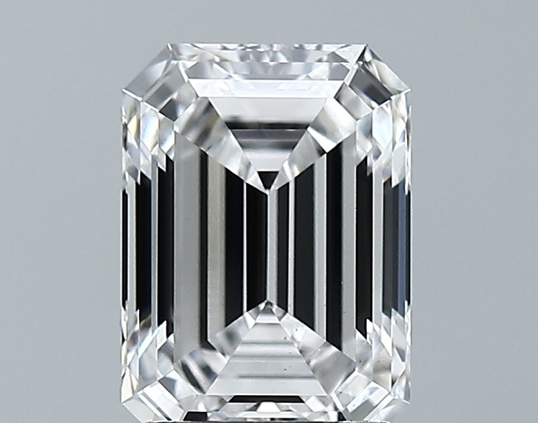 Lab-Grown 2.11 Carat Emerald Cut Diamond color E Clarity VS2 With GIA Certificate, precious stones, engagement diamonds