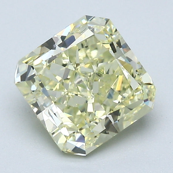 1.76 Carat Radiant Cut Natural Mined Diamond Fancy Light  Yellow Color VS1 Clarity With GIA Certificate, natural diamonds, precious stones, engagement diamonds