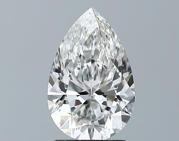 Lab-Grown 1.59 Carat Pear Shape Diamond color G Clarity VVS2 With GIA Certificate, precious stones, engagement diamonds