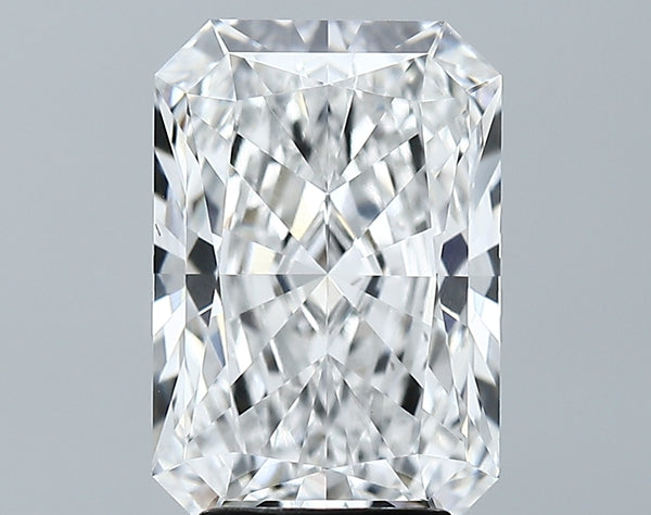 Lab-Grown 3.96 Carat Radiant Cut Diamond color E Clarity VVS2 With GIA Certificate, precious stones, engagement diamonds