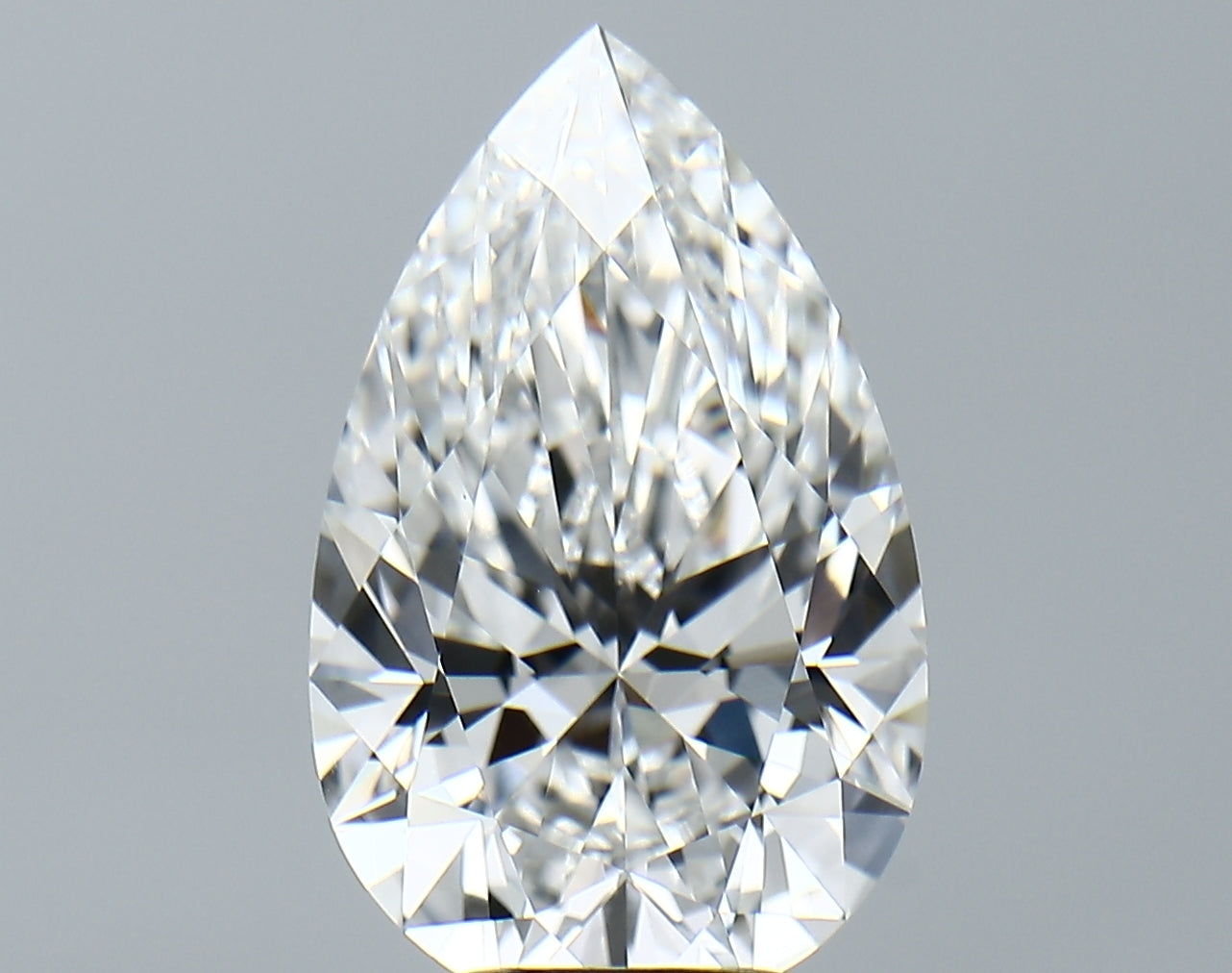 Lab-Grown 5.27 Carat Pear Shape Diamond color F Clarity VS1 With GIA Certificate, precious stones, engagement diamonds