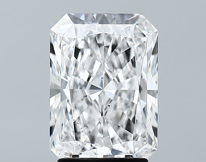 Lab-Grown 2.62 Carat Radiant Cut Diamond color E Clarity SI1 With GIA Certificate, precious stones, engagement diamonds