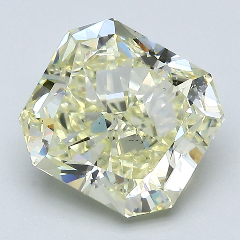 3.04 Carat Radiant Cut Diamond color Fancy Light  Yellow Clarity VS2, natural diamonds, precious stones, engagement diamonds