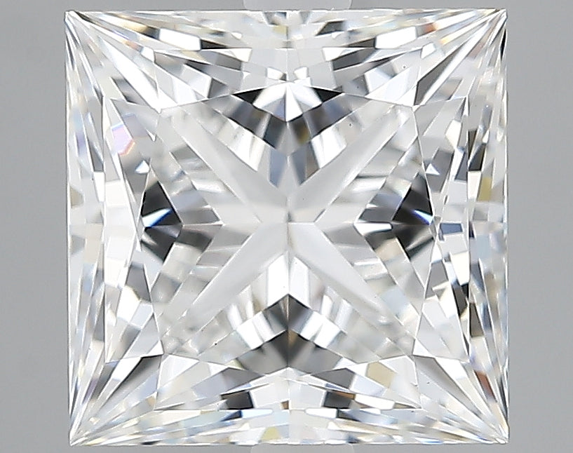 Lab-Grown 3.07 Carat Princess Cut Diamond color E Clarity VS1, precious stones, engagement diamonds