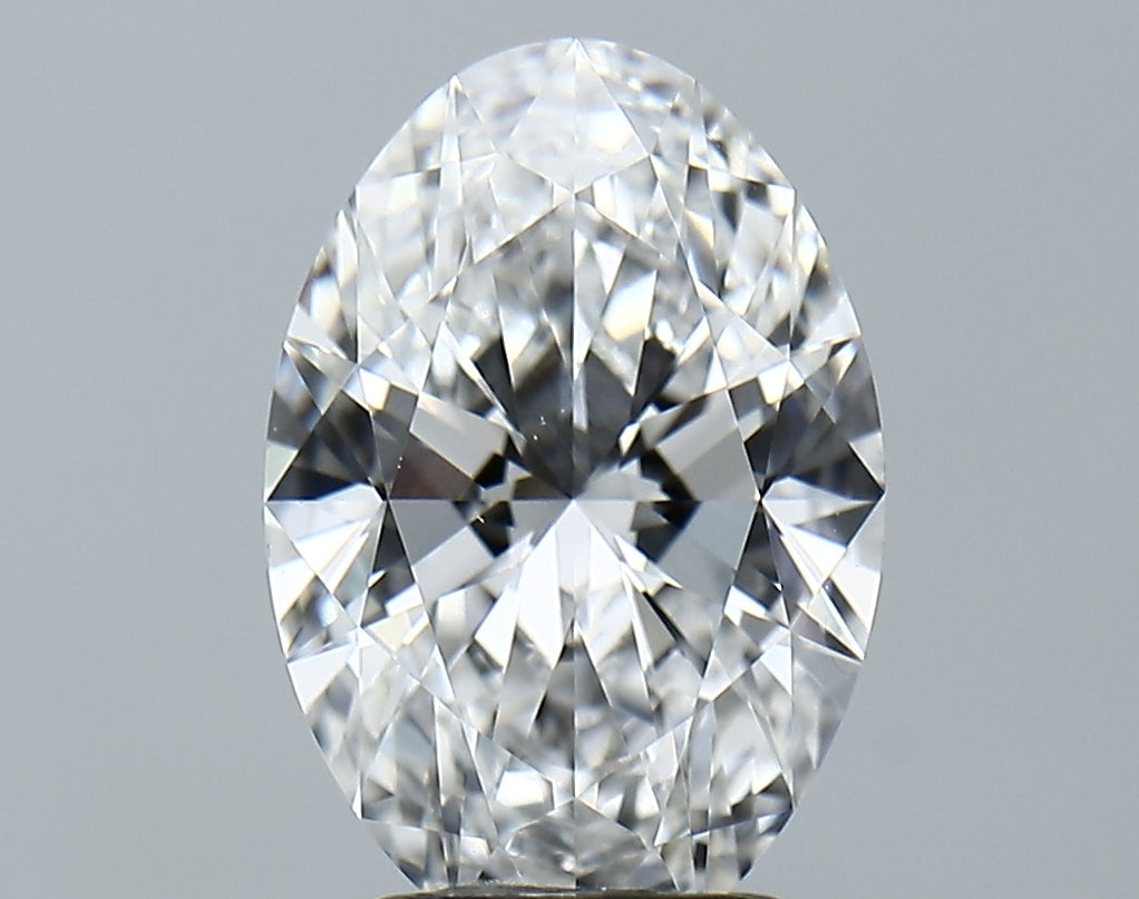 Lab-Grown 3.16 Carat Oval Shape Diamond color E Clarity VVS2 With GIA Certificate, precious stones, engagement diamonds