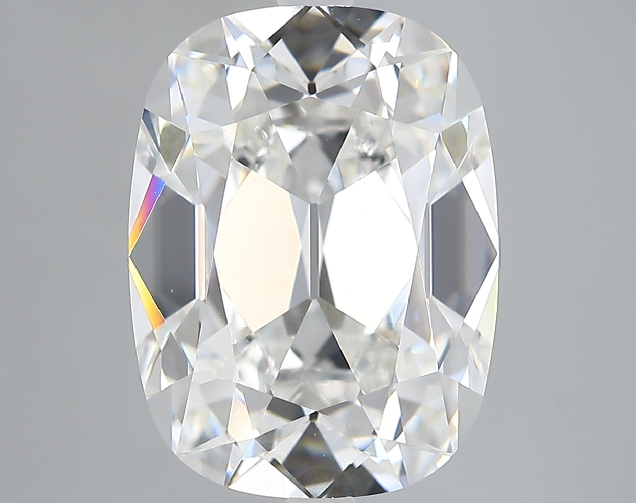 Lab-Grown 5.29 Carat Antique Cushion Cut Diamond color E Clarity VS1, precious stones, engagement diamonds