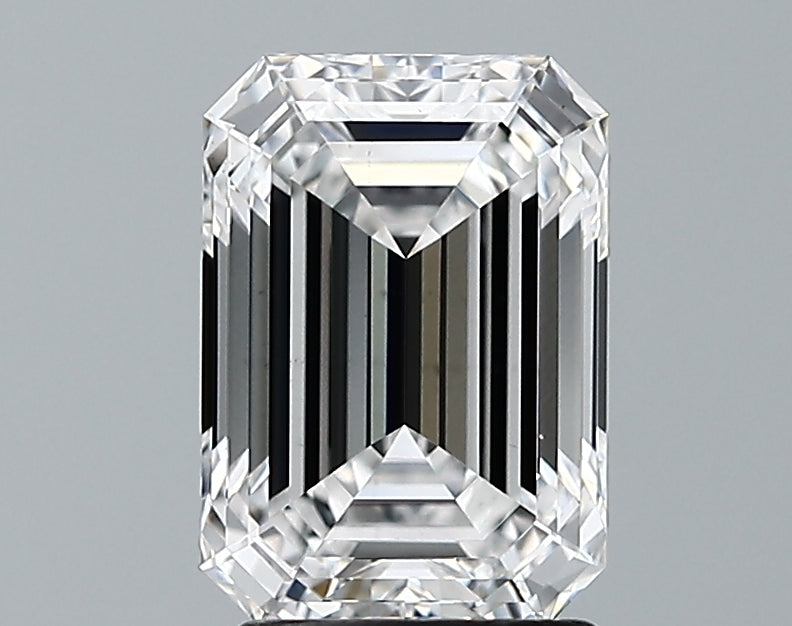 Lab-Grown 2.12 Carat Emerald Cut Diamond color D Clarity VS2 With GIA Certificate, precious stones, engagement diamonds