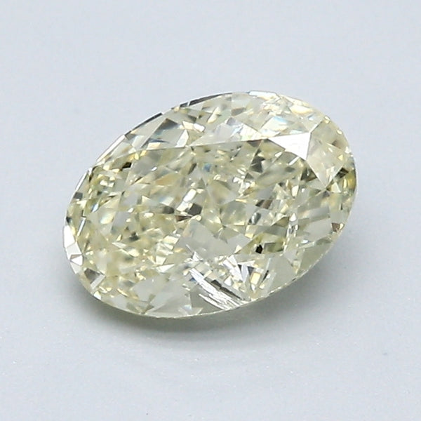 1.00 Carat Oval Shape Diamond color Fancy Light  Yellow Clarity I2, natural diamonds, precious stones, engagement diamonds