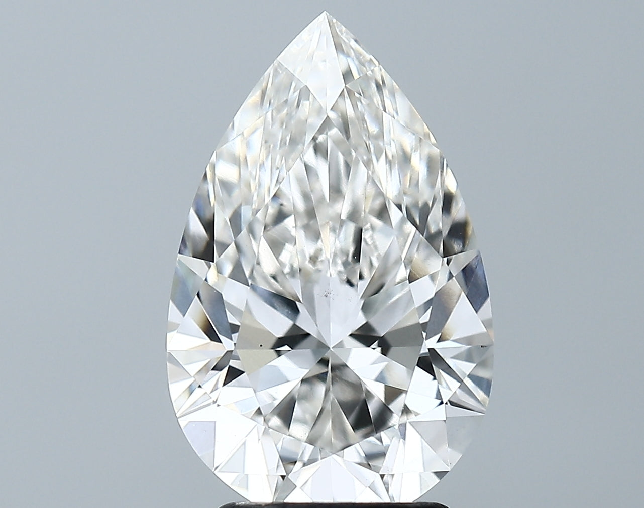 Lab-Grown 3.10 Carat Pear Shape Diamond color G Clarity VS1 With GIA Certificate, precious stones, engagement diamonds