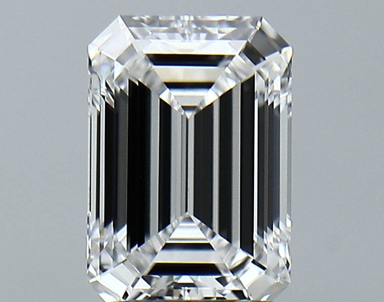 Lab-Grown 2.08 Carat Emerald Cut Diamond color E Clarity VVS2 With GIA Certificate, precious stones, engagement diamonds
