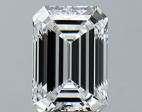 Lab-Grown 2.08 Carat Emerald Cut Diamond color E Clarity VVS2 With GIA Certificate, precious stones, engagement diamonds