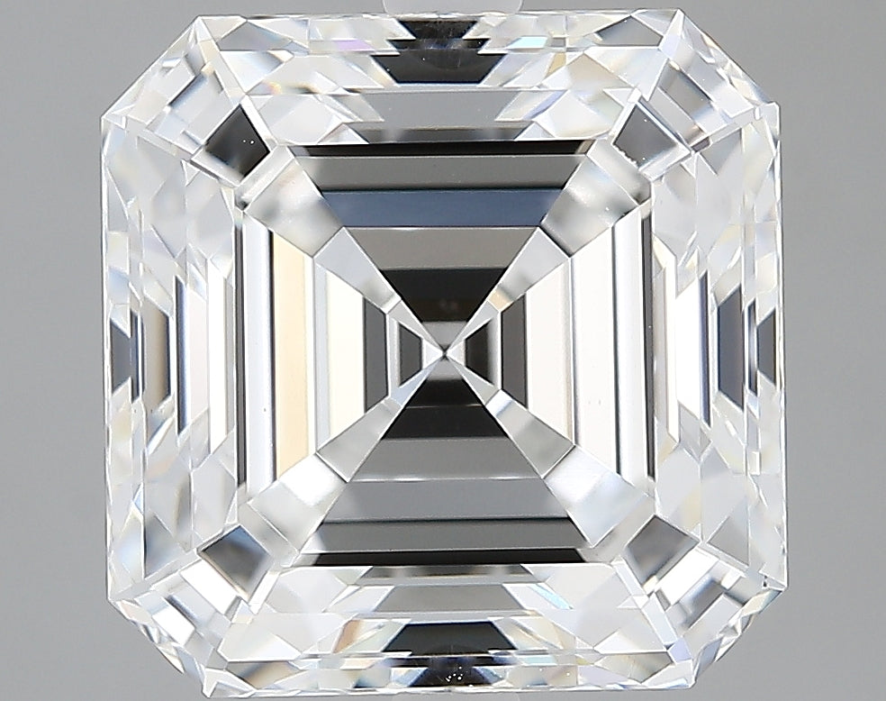 Lab-Grown 5.19 Carat Asscher Cut Diamond color E Clarity VS1, precious stones, engagement diamonds