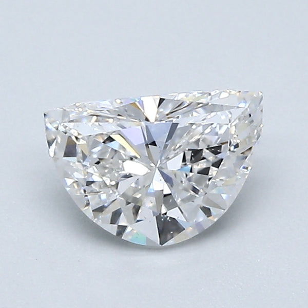 0.70 Carat Half Moon Shape Natural Mined Diamond F Color SI1 Clarity With GIA Certificate, natural diamonds, precious stones, engagement diamonds