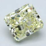 2.02 Carat Radiant Cut Diamond color Fancy Light  Yellow Clarity VS1, natural diamonds, precious stones, engagement diamonds