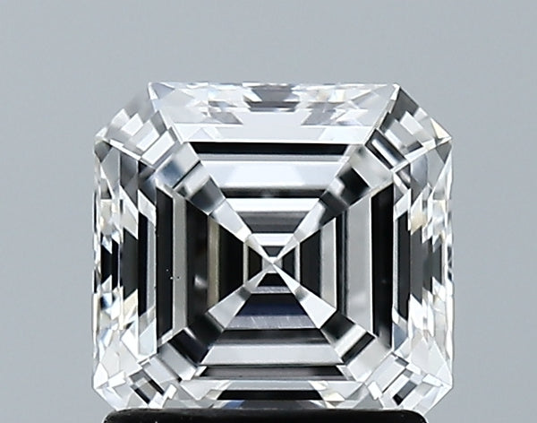 Lab-Grown 1.39 Carat Asscher Cut Diamond color E Clarity VS1 With GIA Certificate, precious stones, engagement diamonds