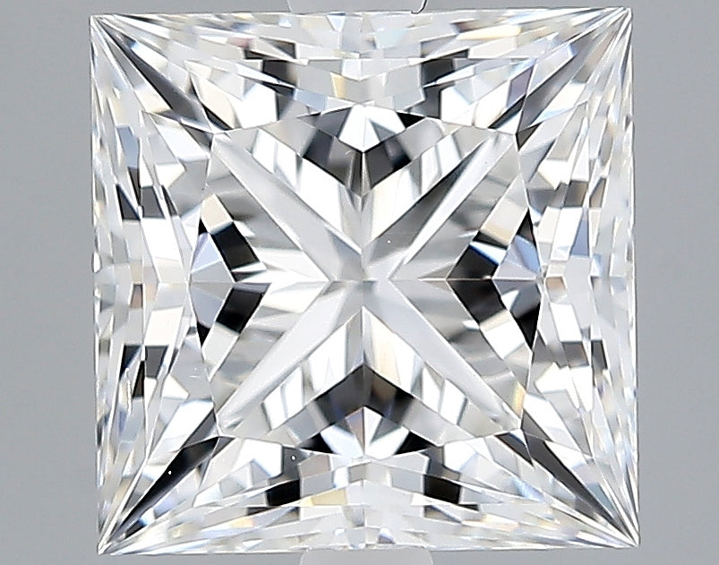Lab-Grown 2.85 Carat Princess Cut Diamond color E Clarity VVS2, precious stones, engagement diamonds