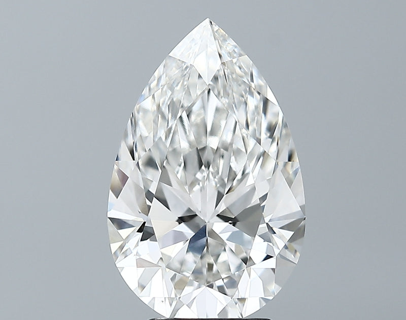 Lab-Grown 4.02 Carat Pear Shape Diamond color G Clarity VS1 With GIA Certificate, precious stones, engagement diamonds