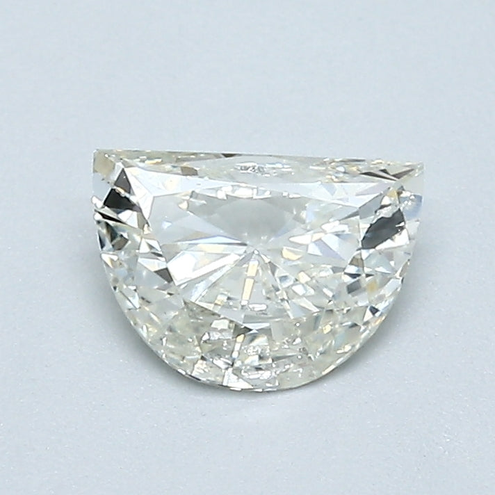 0.50 Carat Half Moon Shape Natural Mined Diamond H Color SI2 Clarity With GIA Certificate, natural diamonds, precious stones, engagement diamonds