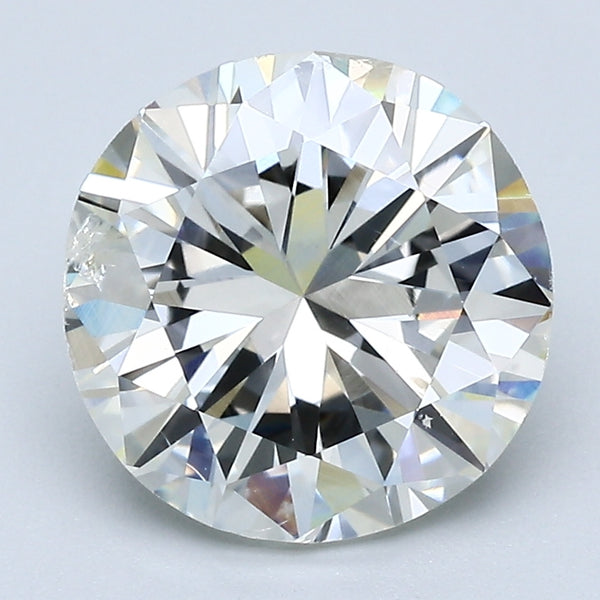 3.42 Carat Round Brilliant Diamond color J Clarity I1, natural diamonds, precious stones, engagement diamonds