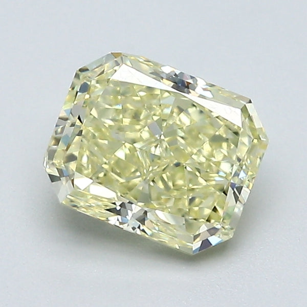 1.32 Carat Radiant Cut Natural Mined Diamond Fancy Light  Yellow Color VS1 Clarity With GIA Certificate, natural diamonds, precious stones, engagement diamonds
