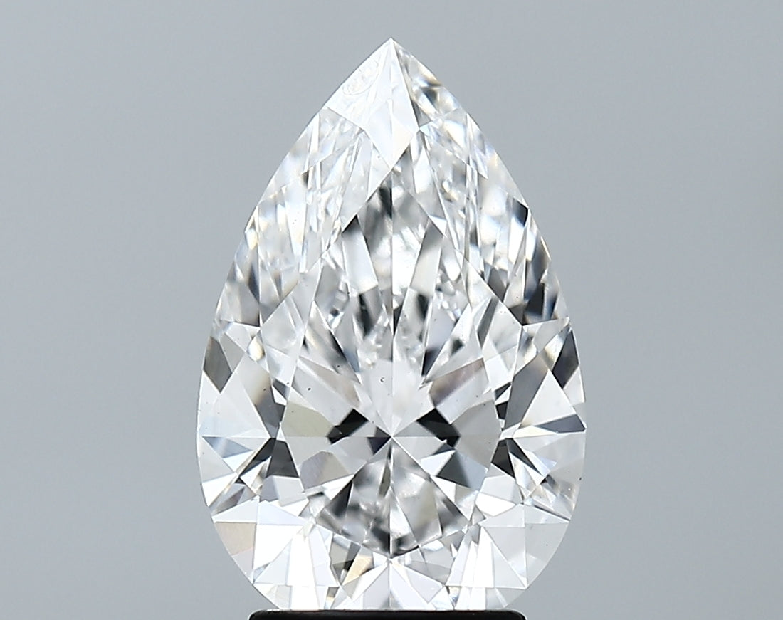 Lab-Grown 3.05 Carat Pear Shape Diamond color D Clarity VS2 With GIA Certificate, precious stones, engagement diamonds