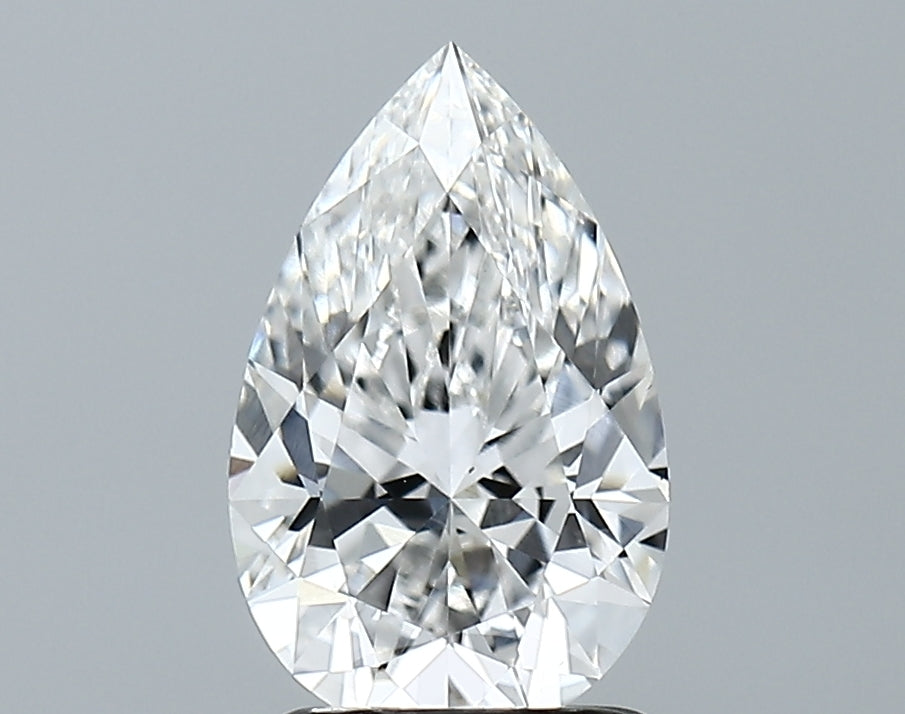 Lab-Grown 1.62 Carat Pear Shape Diamond color E Clarity VS1, precious stones, engagement diamonds