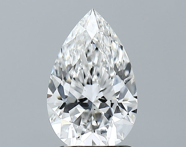 Lab-Grown 1.62 Carat Pear Shape Diamond color E Clarity VS1, precious stones, engagement diamonds
