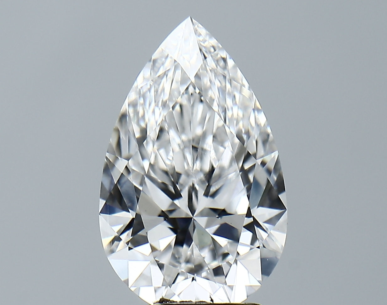 Lab-Grown 4.09 Carat Pear Shape Diamond color D Clarity VS1 With GIA Certificate, precious stones, engagement diamonds