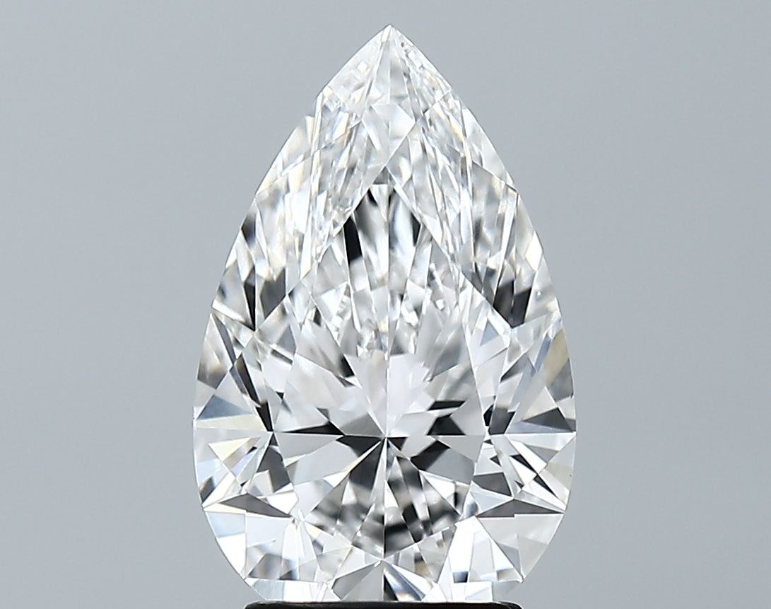 Lab-Grown 3.00 Carat Pear Shape Diamond color E Clarity VVS2 With GIA Certificate, precious stones, engagement diamonds