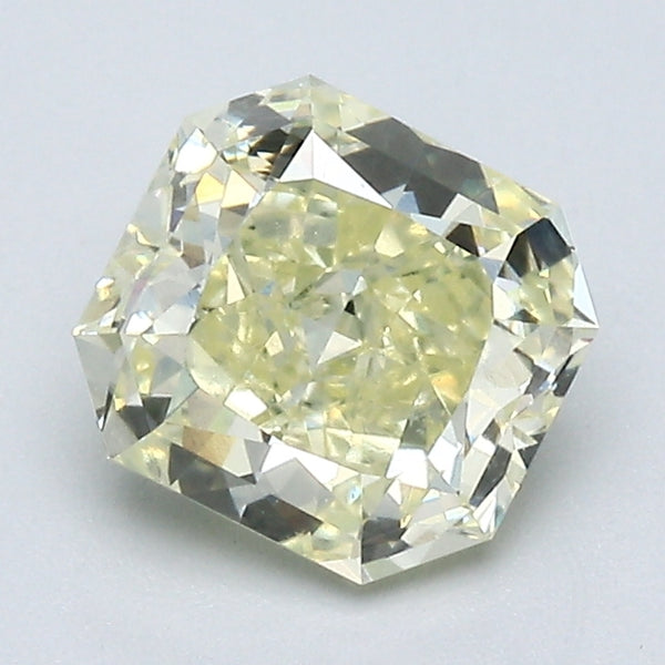 1.55 Carat Radiant Cut Natural Mined Diamond Fancy Light  Yellow Color VVS1 Clarity With GIA Certificate, natural diamonds, precious stones, engagement diamonds
