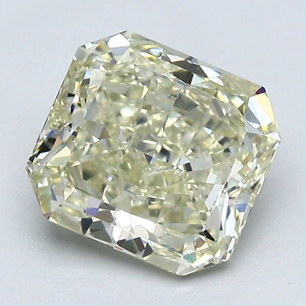 1.56 Carat Radiant Cut Natural Mined Diamond Fancy Light Yellow Green Color VS1 Clarity With GIA Certificate, natural diamonds, precious stones, engagement diamonds