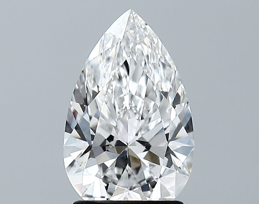 Lab-Grown 1.77 Carat Pear Shape Diamond color E Clarity VVS2 With GIA Certificate, precious stones, engagement diamonds