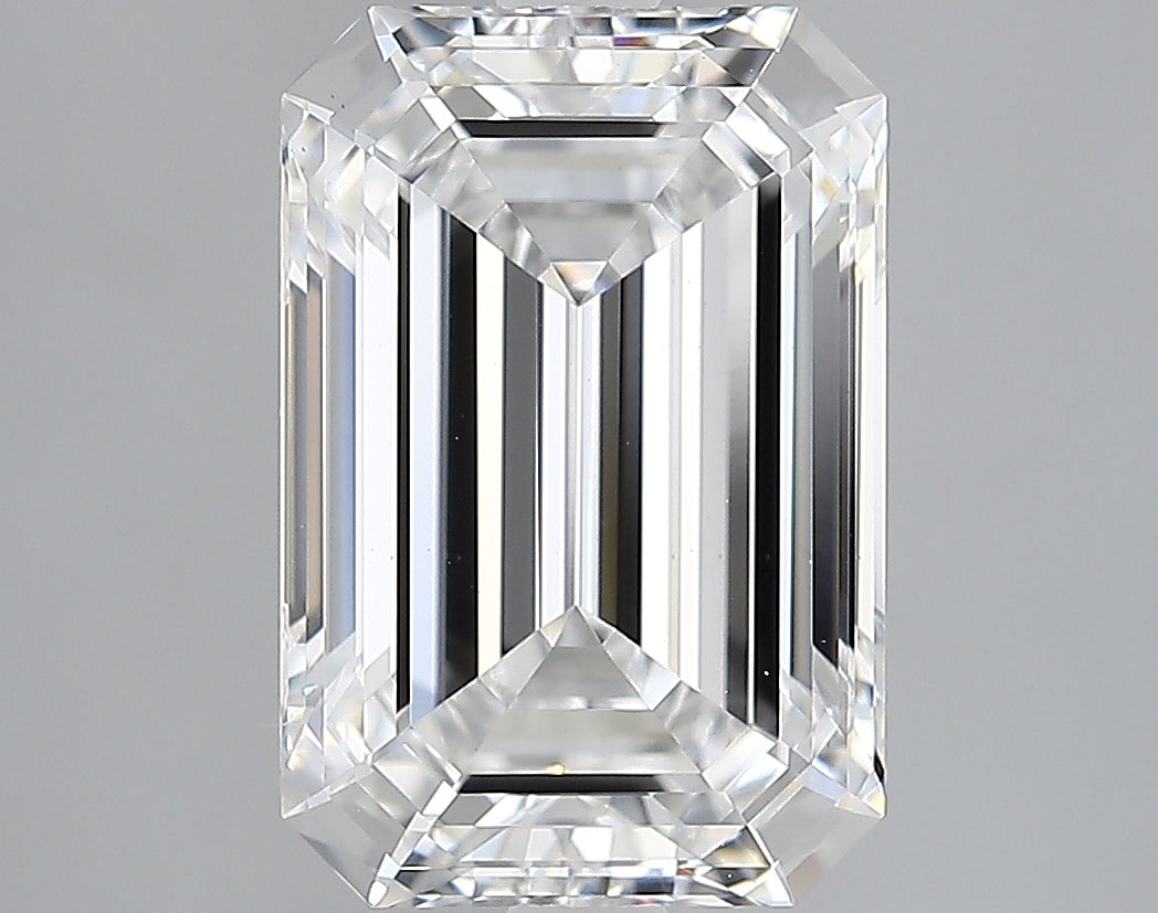 Lab-Grown 3.10 Carat Emerald Cut Diamond color E Clarity VS1, precious stones, engagement diamonds