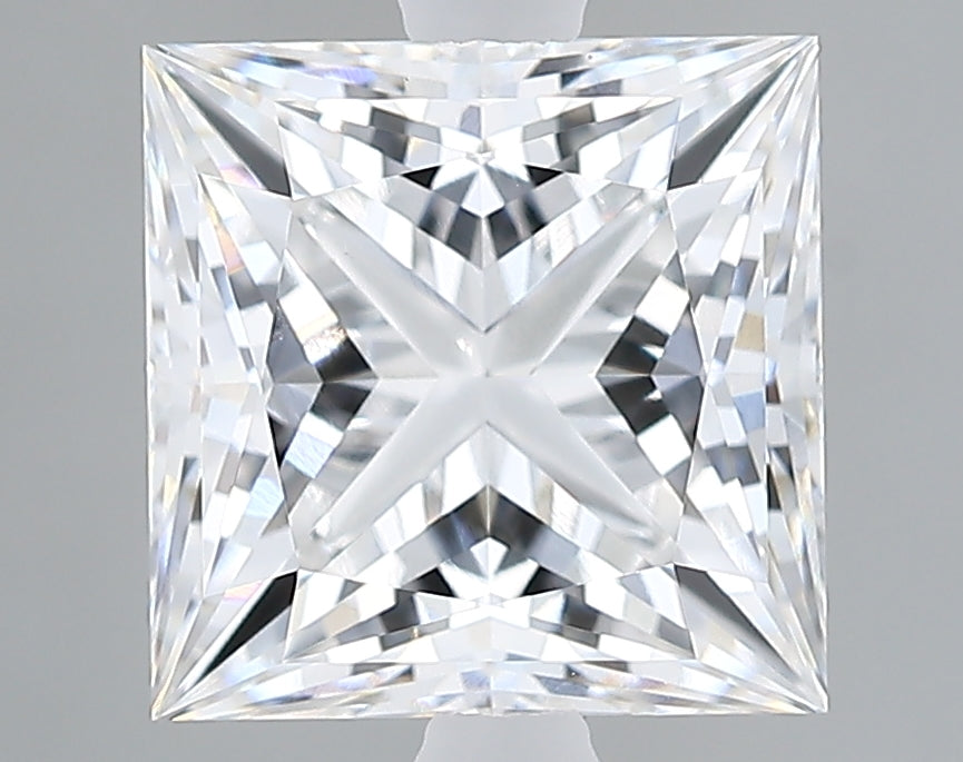 Lab-Grown 3.16 Carat Princess Cut Diamond color E Clarity VVS2 With GIA Certificate, precious stones, engagement diamonds