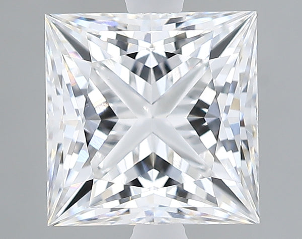 Lab-Grown 3.16 Carat Princess Cut Diamond color E Clarity VVS2 With GIA Certificate, precious stones, engagement diamonds