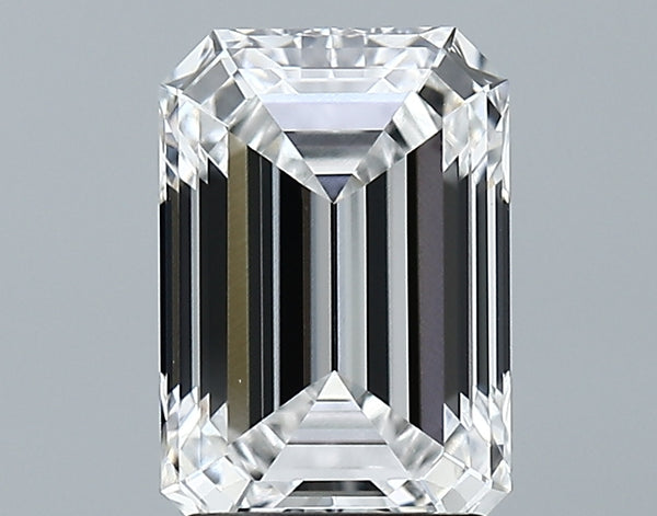 Lab-Grown 2.41 Carat Emerald Cut Diamond color E Clarity VVS2 With GIA Certificate, precious stones, engagement diamonds