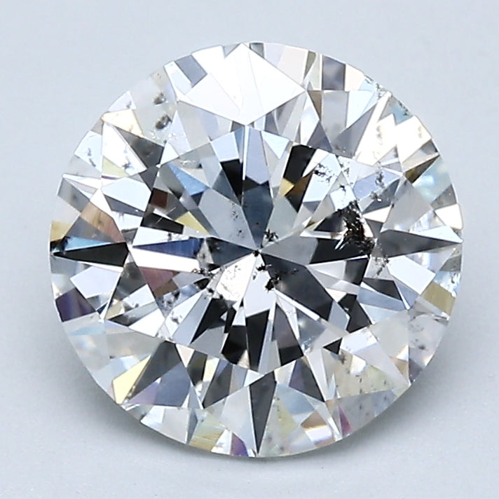 2.01 Carat Round Brilliant Natural Mined Diamond F Color I1 Clarity With GIA Certificate, natural diamonds, precious stones, engagement diamonds